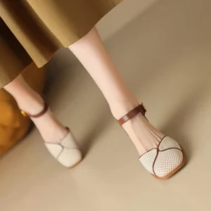Trendy Baotou Mesh Hollow Summer Women Sandals