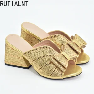 Luxury Rhinestone Women’s Wedding Short Heels