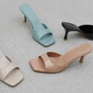 Comfortable Square Toe Women Summer Sandals