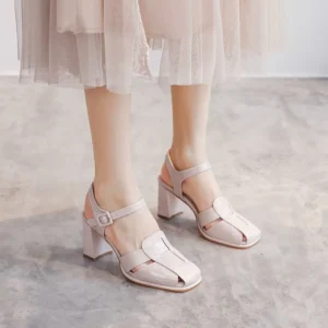 Casual Hollow Weaving Summer High Heel Sandals